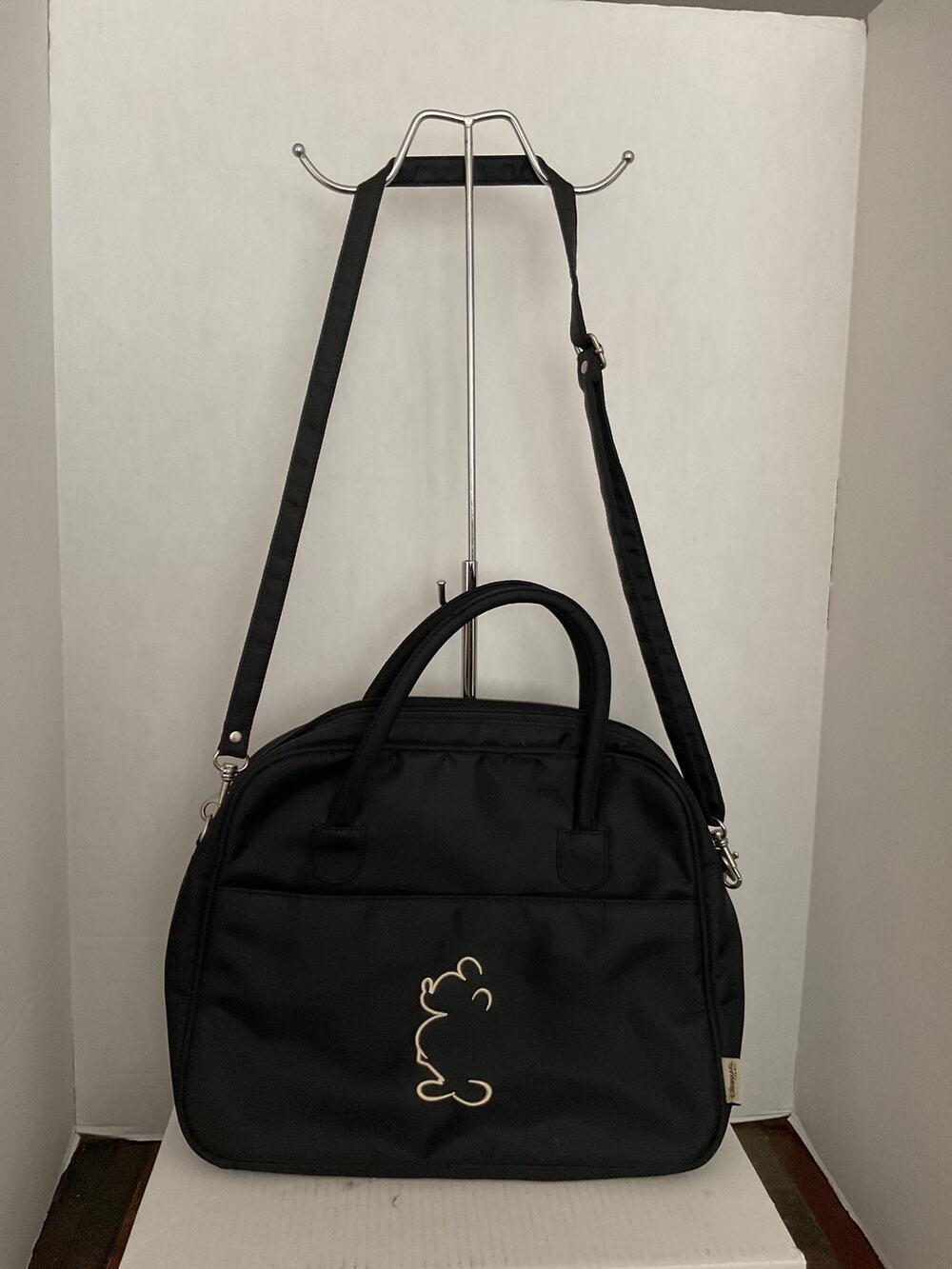 Disneyland Park - Black Nylon Laptop Tote Crossbody Bag